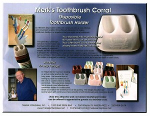 Toothbrush Corral Tri-Fold
