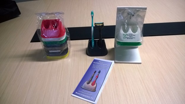 Toothbrush Corral, Packaging, and Promotional Material